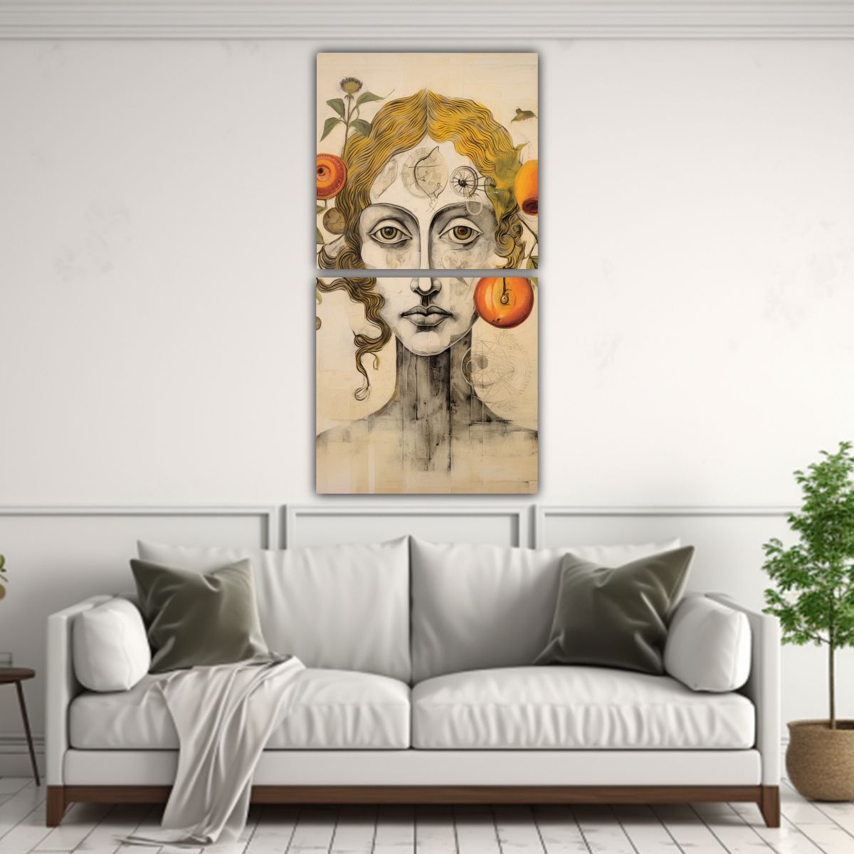 GENERICO - Lienzos Patron Intensos De Ed Roth Y Arthur Boyd 70x140 Cm