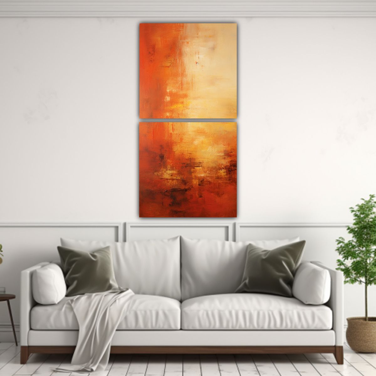 GENERICO - Pinturas Decorativas Abstractas Inspiradas En El 80x160 Cm