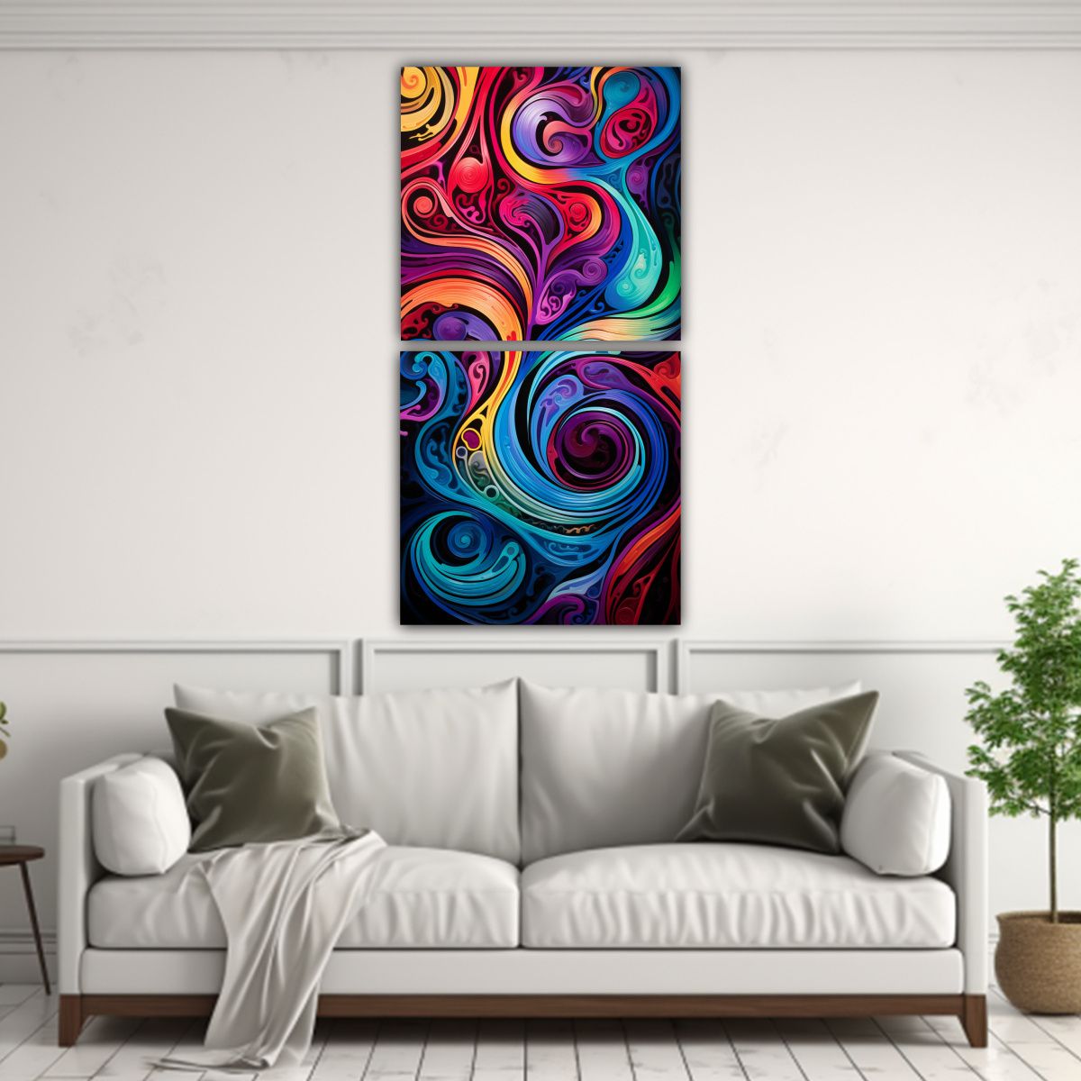 GENERICO - Arte Decorativo De Patrones Abstractos Y 80x160 Cm