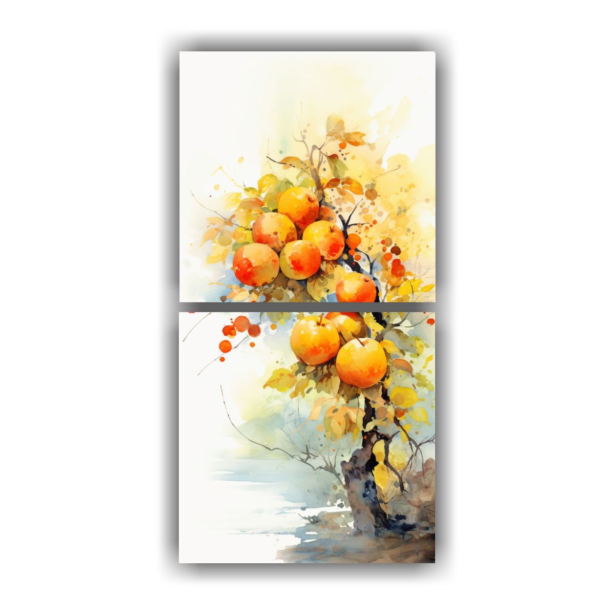 GENERICO - Pintura Abstracta Dormitorio A Apple Tree En 70x140 Cm