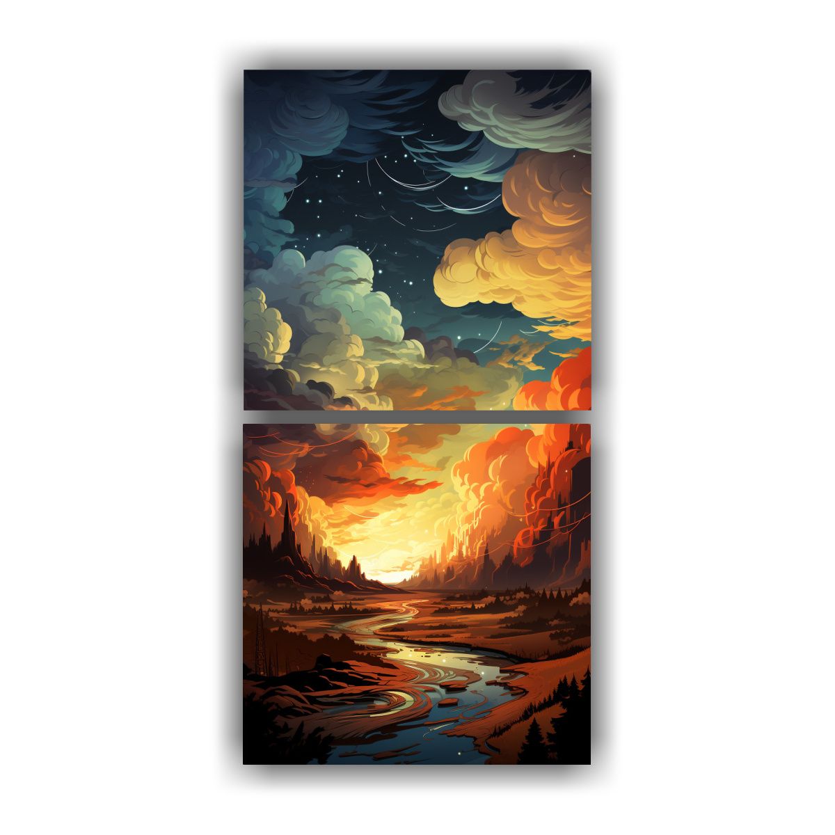 GENERICO - Pinturas De Arte De Pared Moderno Expresividad 70x140 Cm