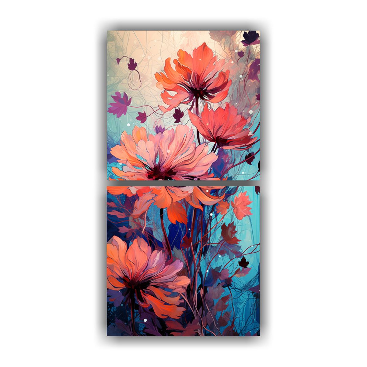 GENERICO - Conjunto 2 Artes Vintage Estética Neonoir 80x160 Cm