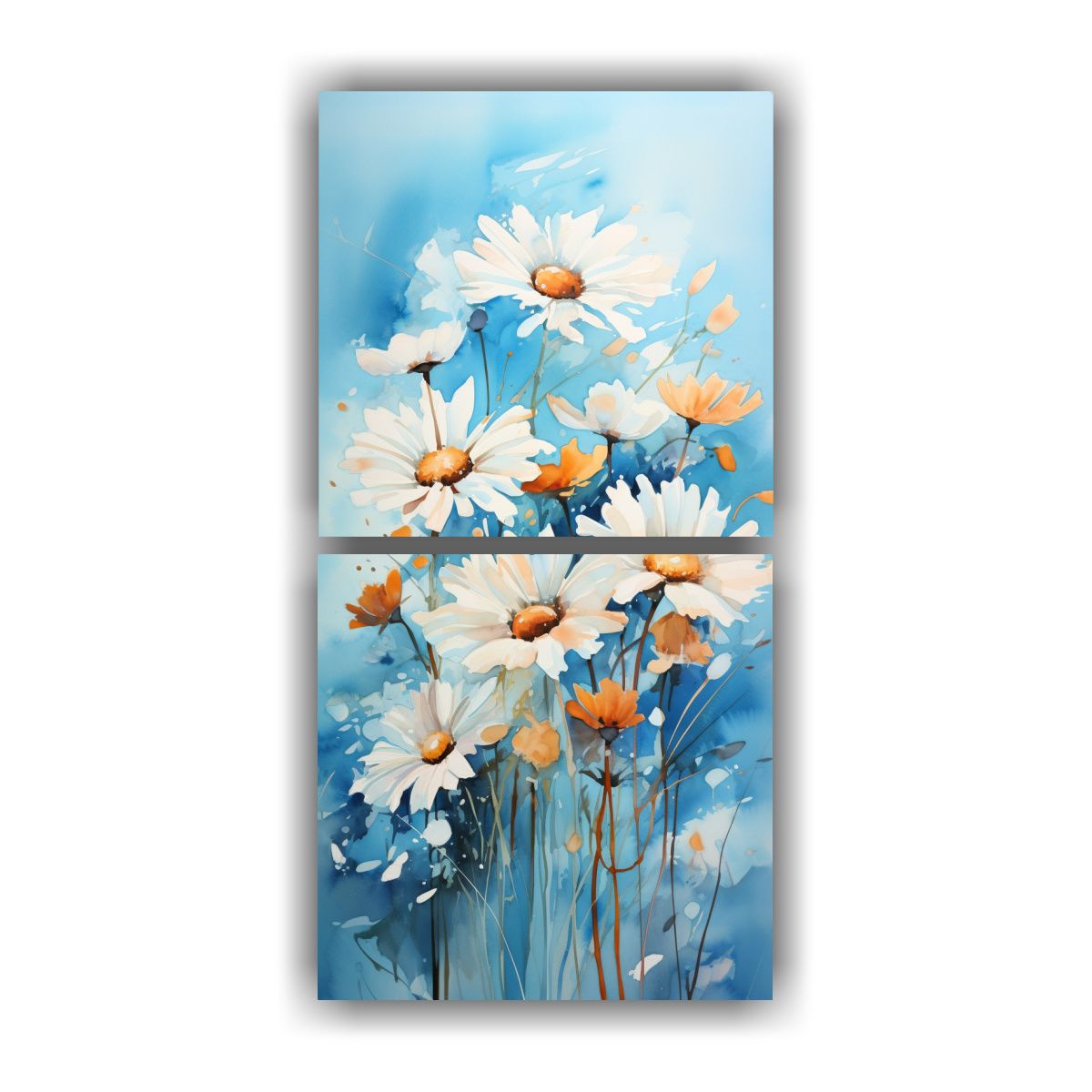 GENERICO - Dos Composiciones Abstractas De Belleza Con 80x160 Cm