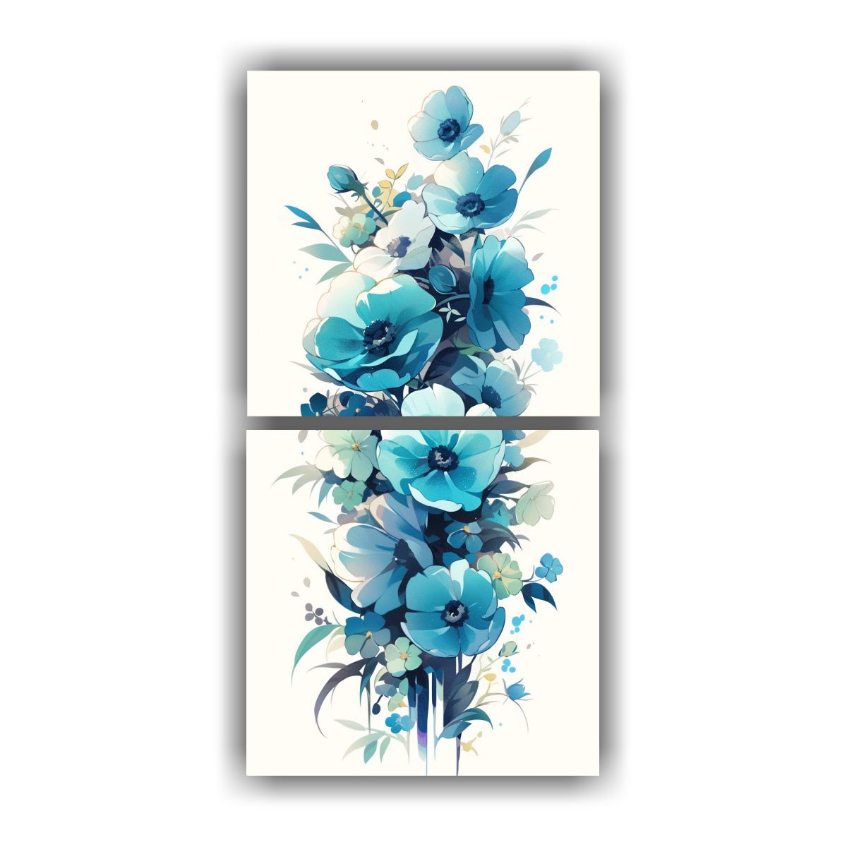 GENERICO - 2 Pinturas En Estilo Neonoir Con Enigmático 80x160 Cm