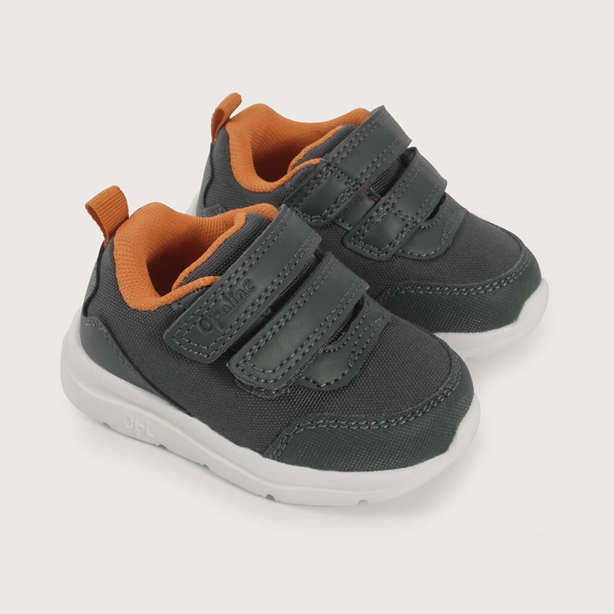 OPALINE - Zapatilla primeros pasos deportiva gris de niño