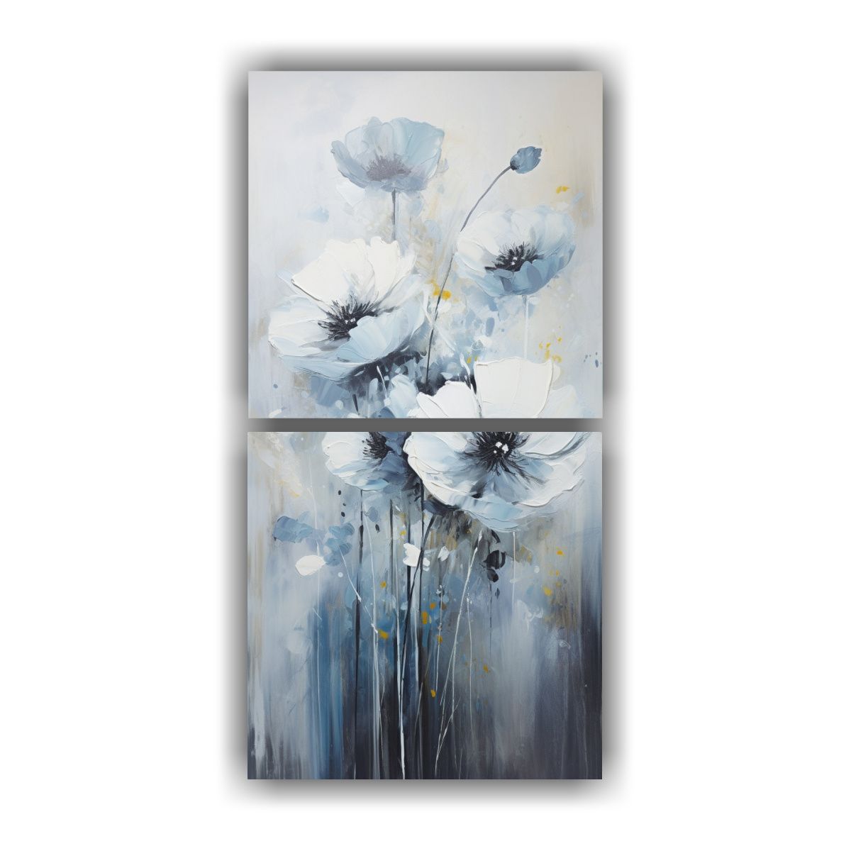 GENERICO - Pintura De Amapolas Negras Estilo Decorativo En 80x160 Cm