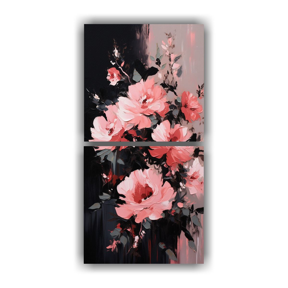 GENERICO - Pintura En Lienzo Conceptual Inspiración Flores 70x140 Cm