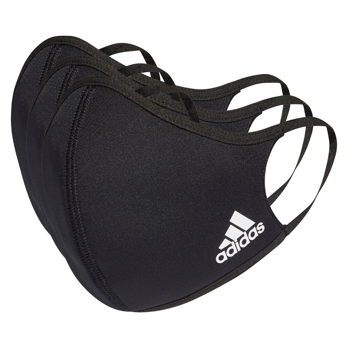 ADIDAS - Pack De 3 Mascarilla Negra Tela Suave Adidas