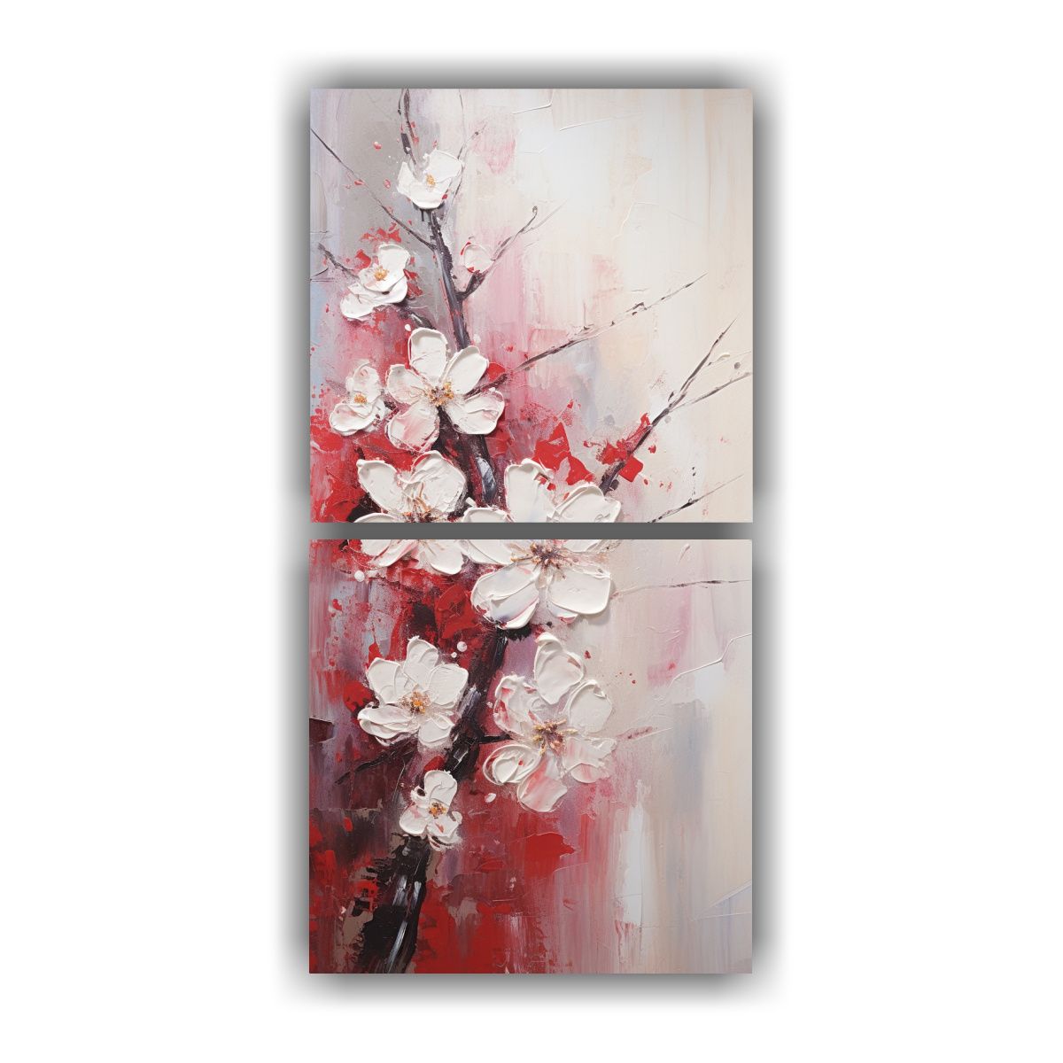 GENERICO - Díptico Enigmático De Alta Calidad Pintura De 80x160 Cm