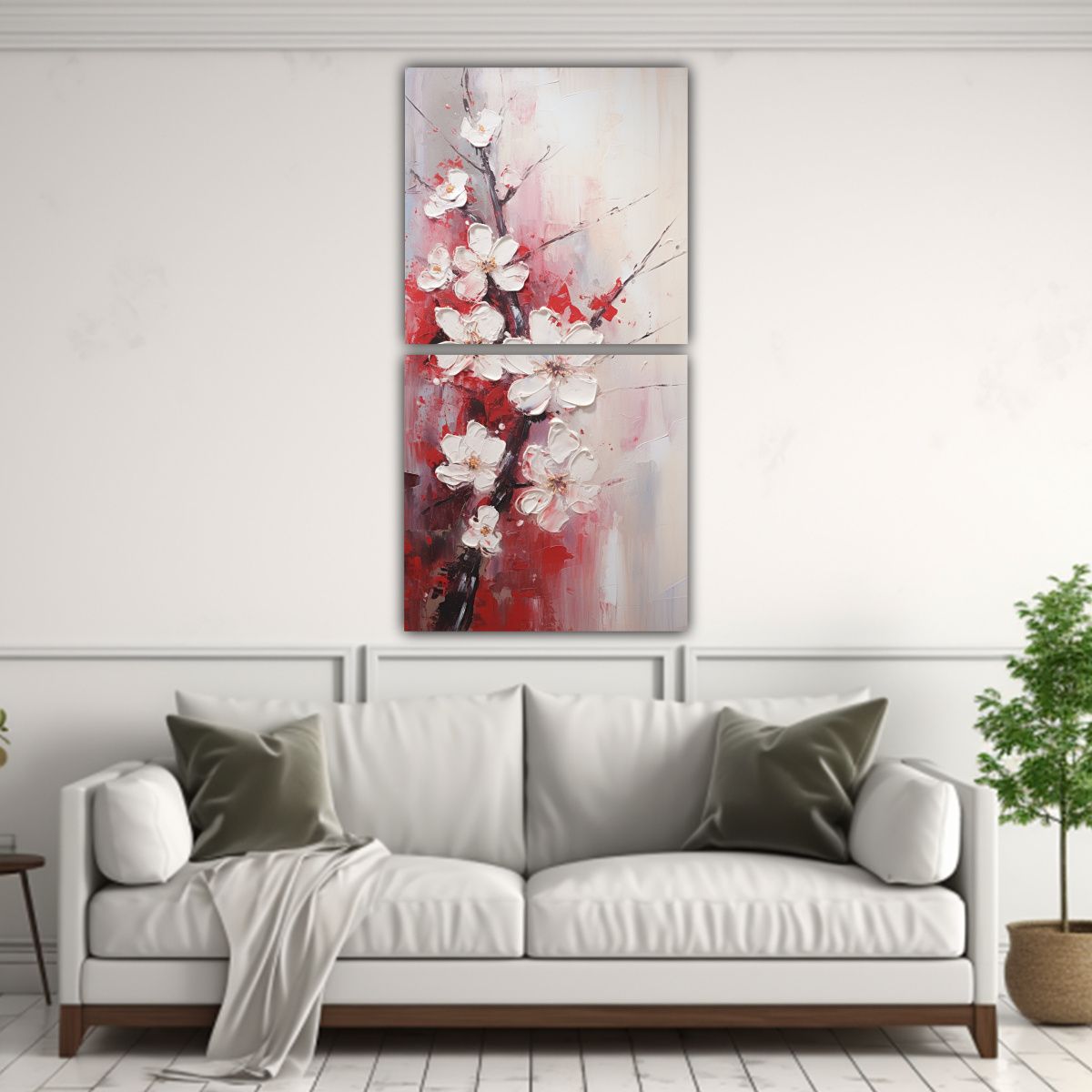 GENERICO - Díptico Enigmático De Alta Calidad Pintura De 80x160 Cm