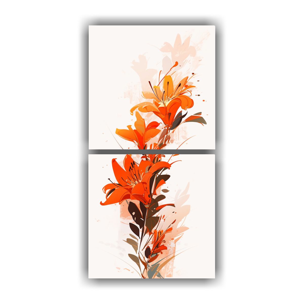 GENERICO - Díptico Alta Calidad Neonoir Estilo Medio 80x160 Cm