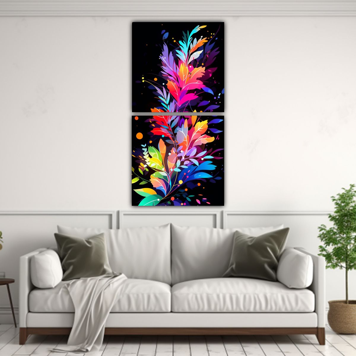 GENERICO - Pinturas Decorativas Rectangulares De Diseño En 80x160 Cm