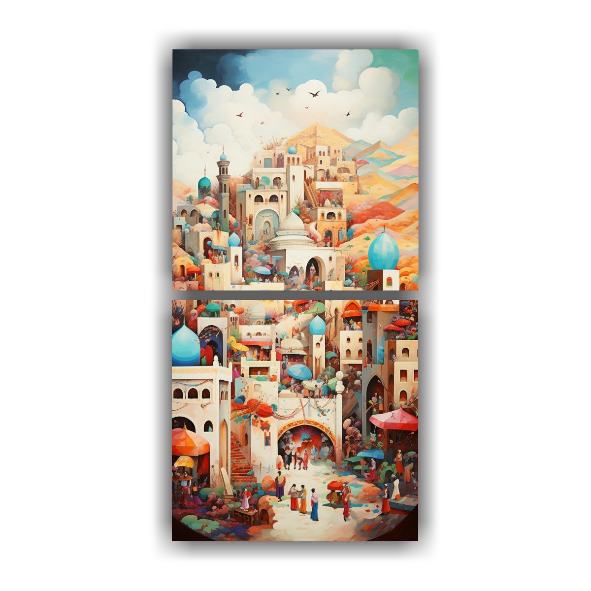 GENERICO - Pinturas Decorativas Del Dormitorio En Tonos 70x140 Cm