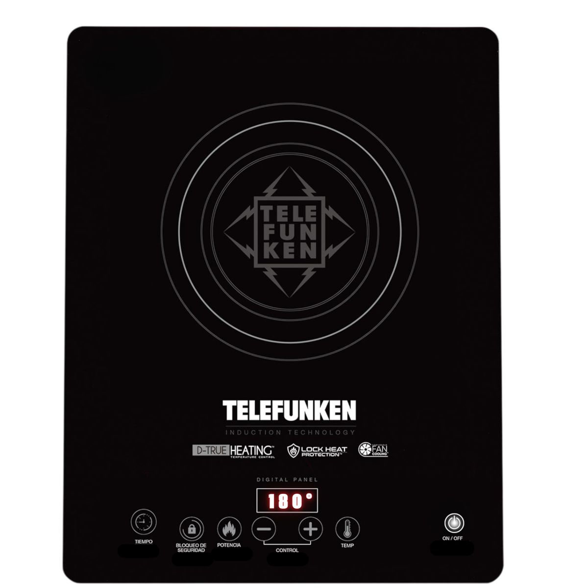 TELEFUNKEN - Cocina Eléctrica Encimera de Inducción Touch 2100W 60° - 240°