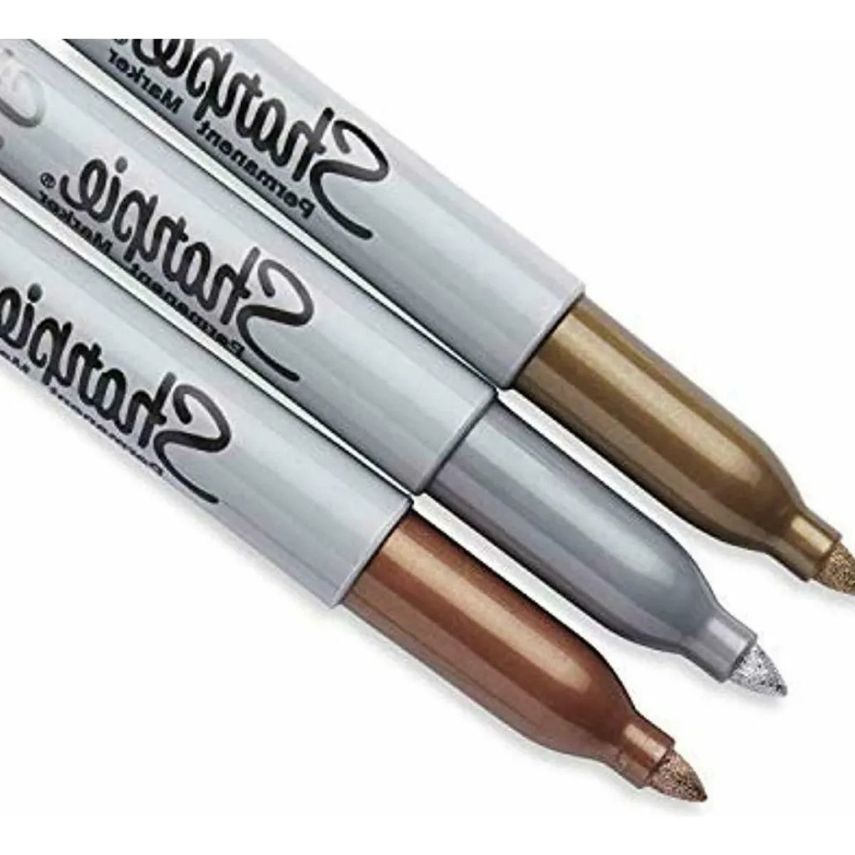 SHARPIE - Set 3 Marcadores Permanentes Sharpie Punta Fina Metálicos