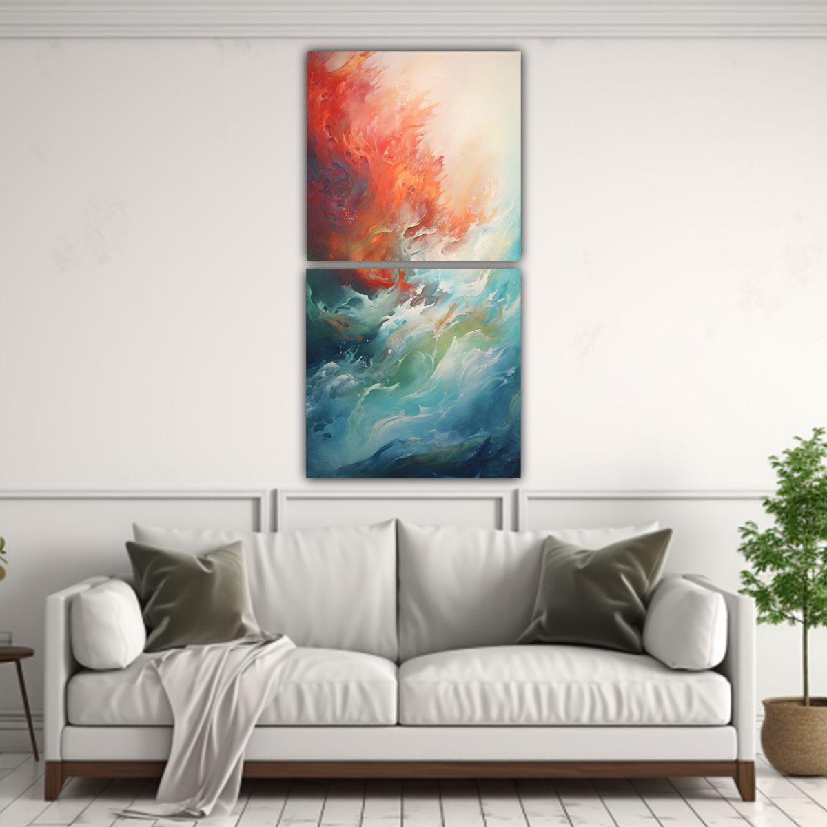 GENERICO - Lienzos Decorativos Abstractos Duraderos 80x160 Cm