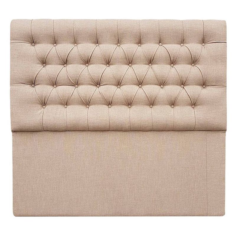 VINTAGE MOBEL - Respaldo de cama capitone full size Lino Beige