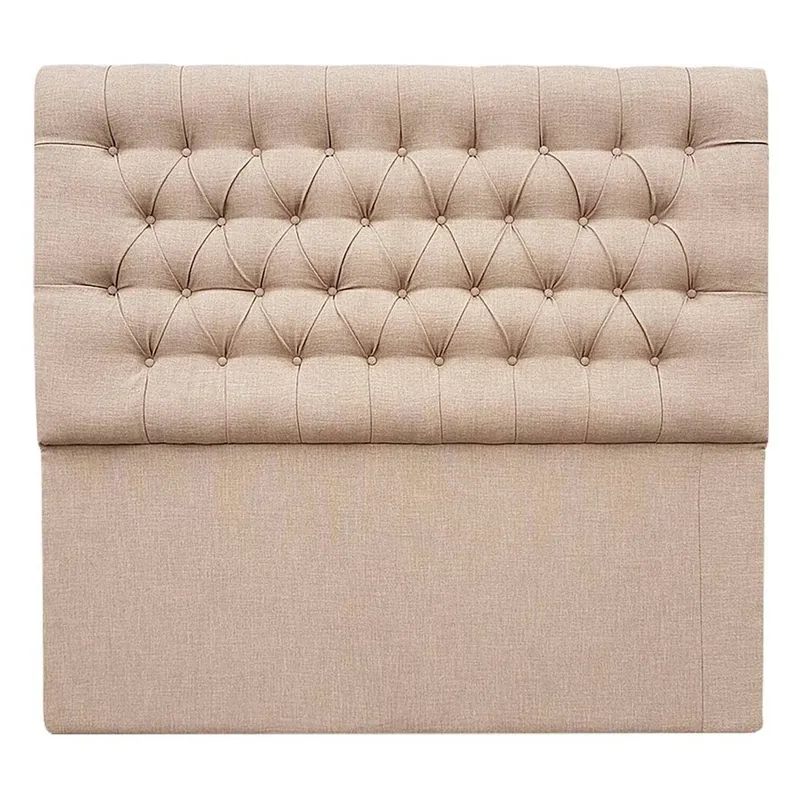 VINTAGE MOBEL - Respaldo de cama capitone Super King Lino Beige