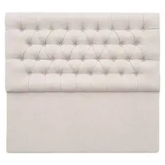 VINTAGE MOBEL - Respaldo de cama capitone Super King Lino Marfil