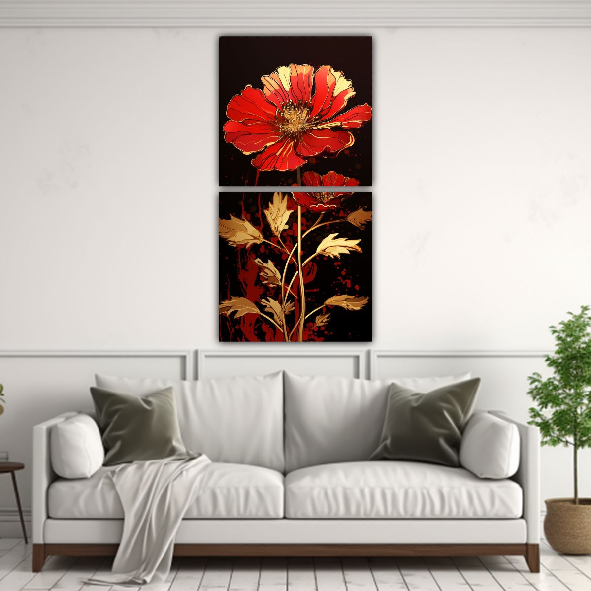 GENERICO - Pinturas Decorativas De Lienzo Moderno En 70x140 Cm