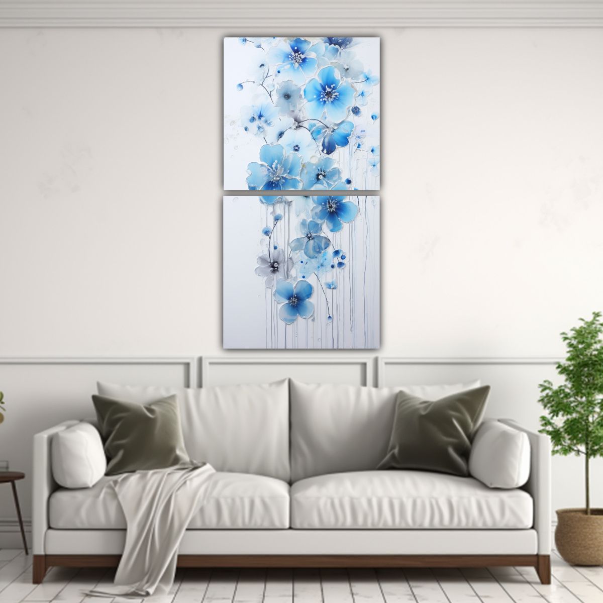 GENERICO - Pintura Acrílica Impactante Con Líneas Finas 80x160 Cm