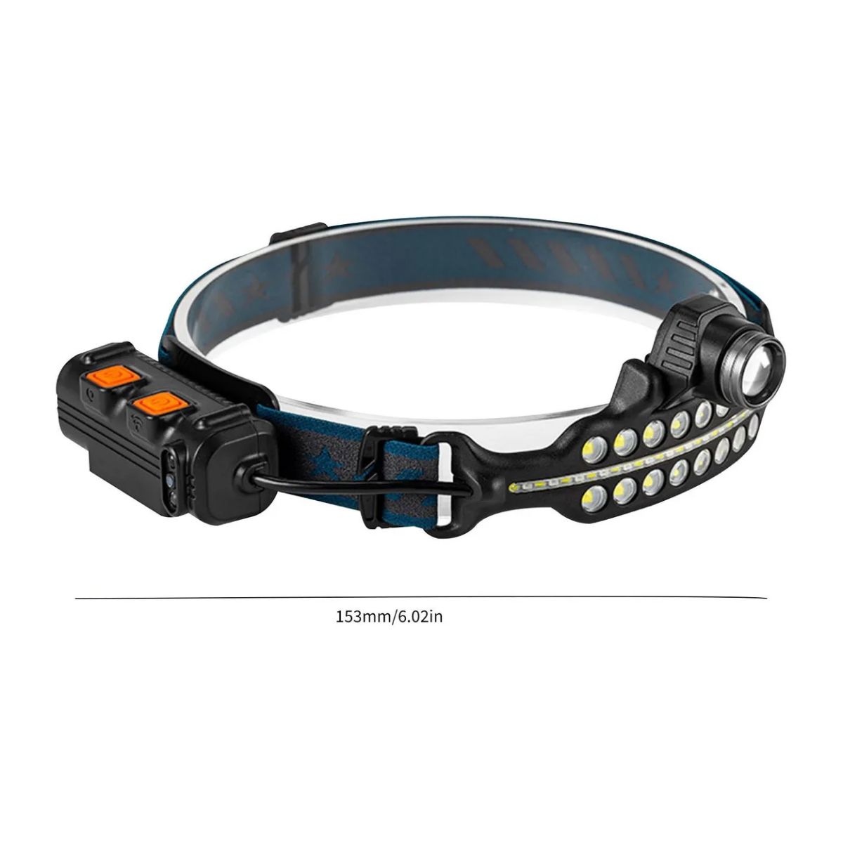 GENERICO - Linterna Frontal Led Multiusos Recargable Minera De 1200 Lm
