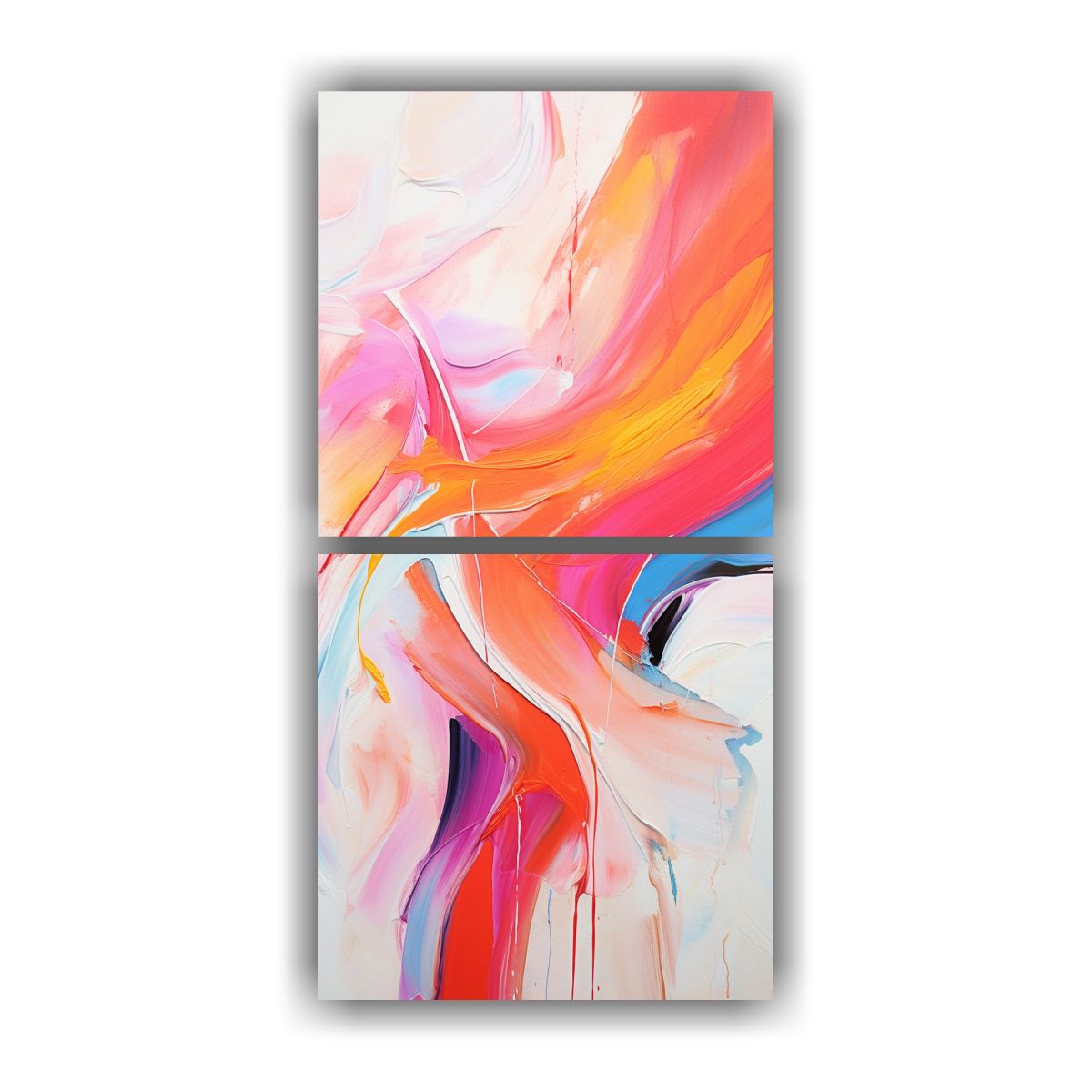 GENERICO - Cuadros Decoración Mural Abstracto Fusión 80x160 Cm