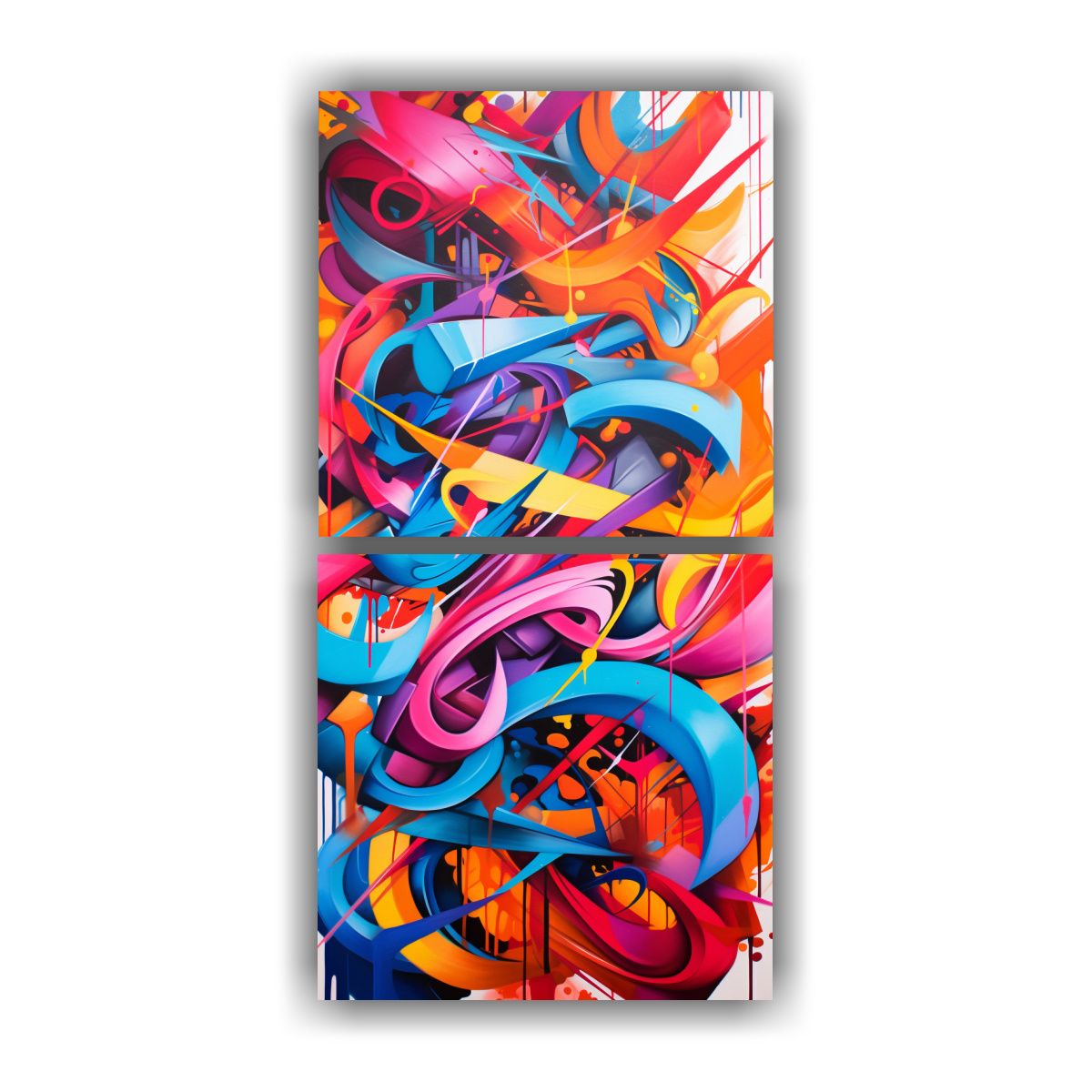 GENERICO - Pinturas Decorativas De Dos Artes Calidos 70x140 Cm