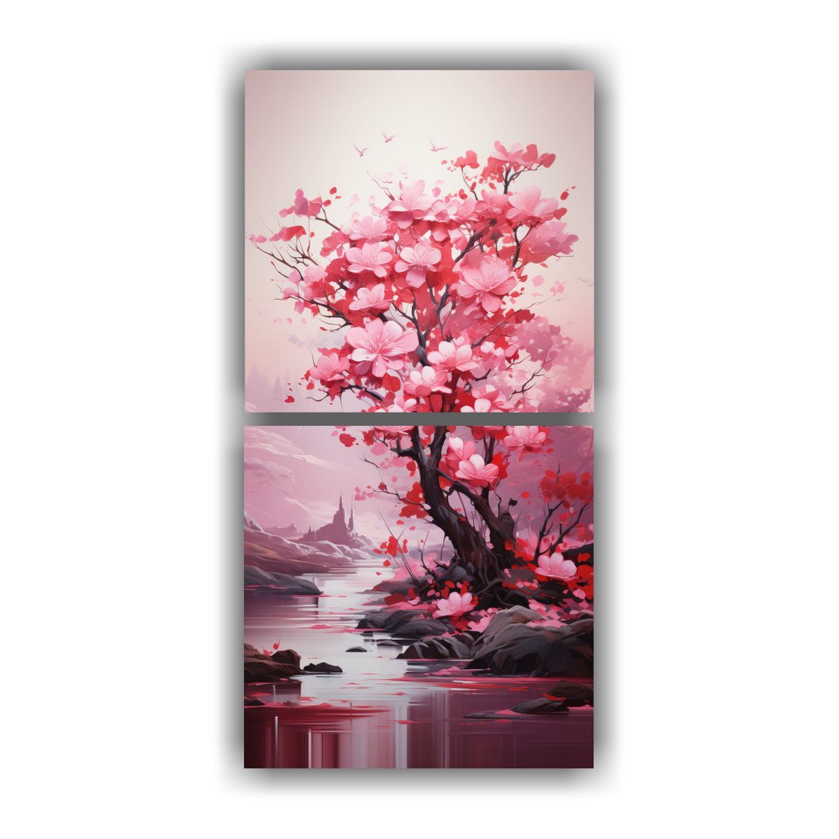 GENERICO - Pinturas Decorativas Modernas Estrelladas En Dos 80x160 Cm