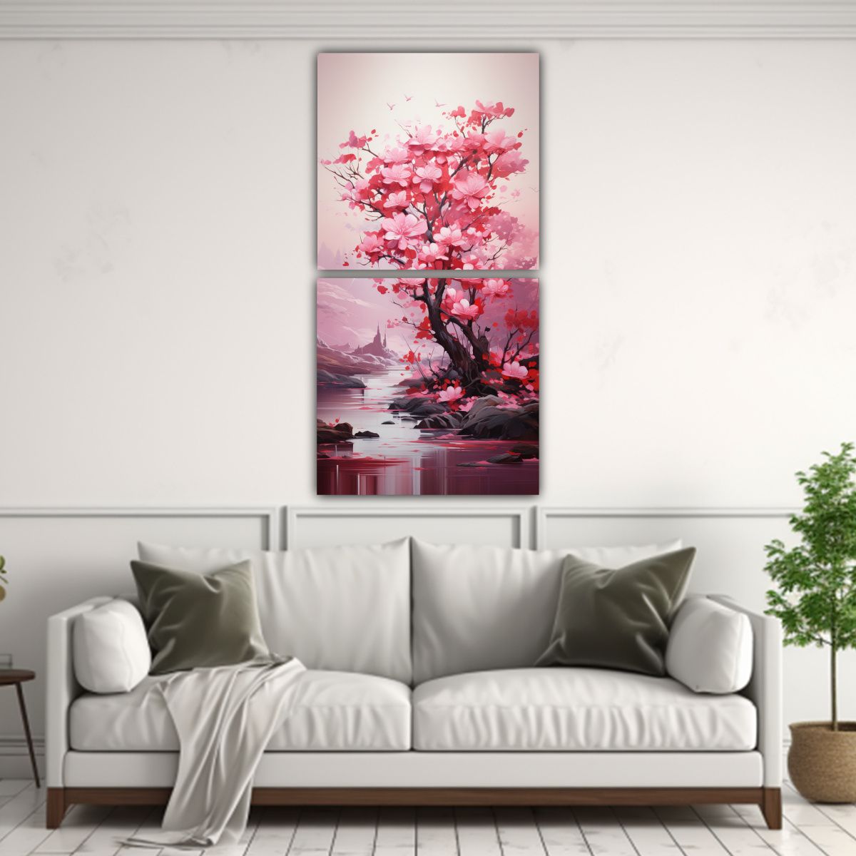 GENERICO - Pinturas Decorativas Modernas Estrelladas En Dos 80x160 Cm