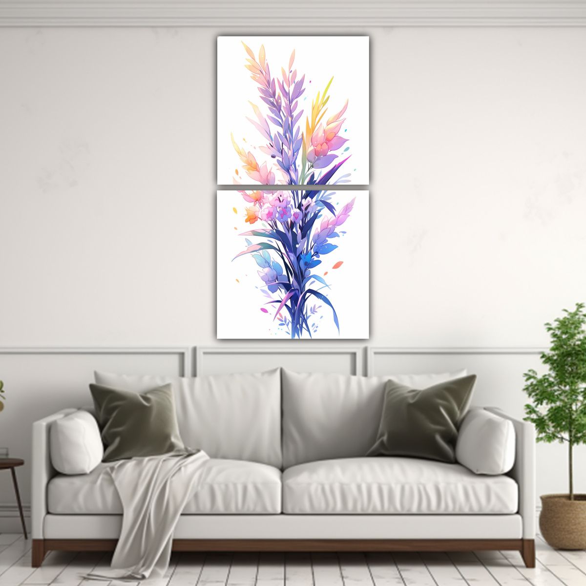 GENERICO - Conjunto 2 Lienzos Colores Para Cocina Con Granos 70x140 Cm