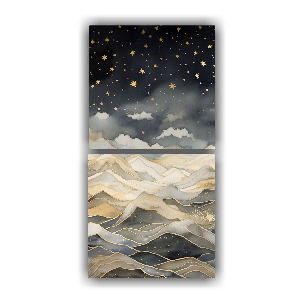 GENERICO - Pintura Decorativa De Paisaje De Montaña Con 70x140 Cm