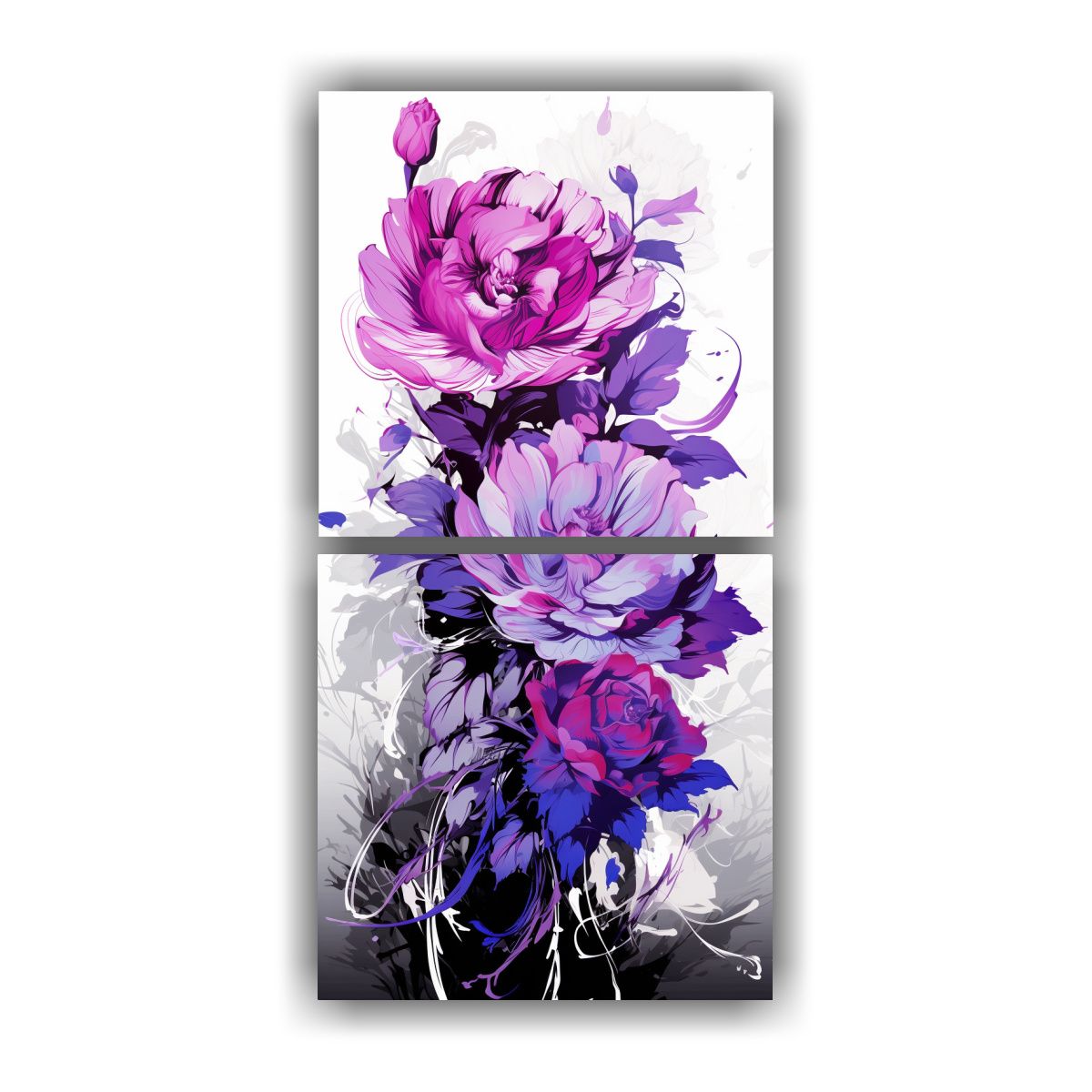 GENERICO - Pinturas De Decoración Estilo Neonoir En Lienzo 80x160 Cm