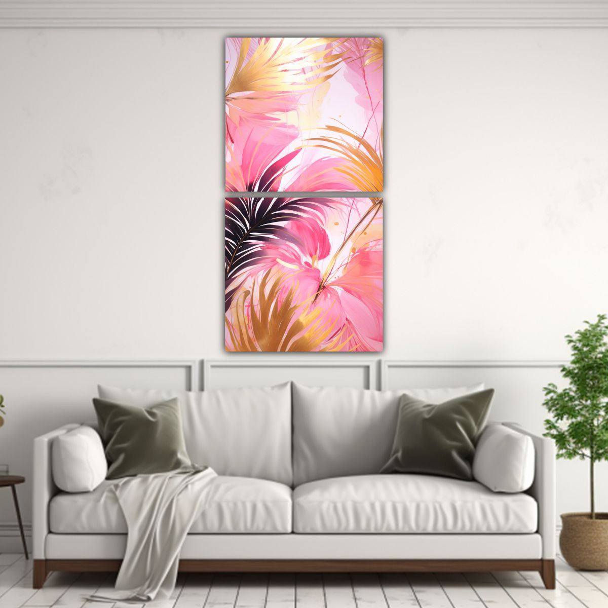 GENERICO - Pinturas Decorativas En Composición De Regalo 80x160 Cm