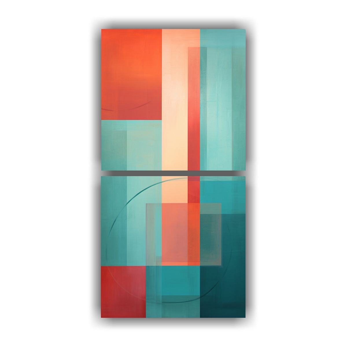 GENERICO - Pinturas Espectaculares De Arte Pop En Teal Y 70x140 Cm