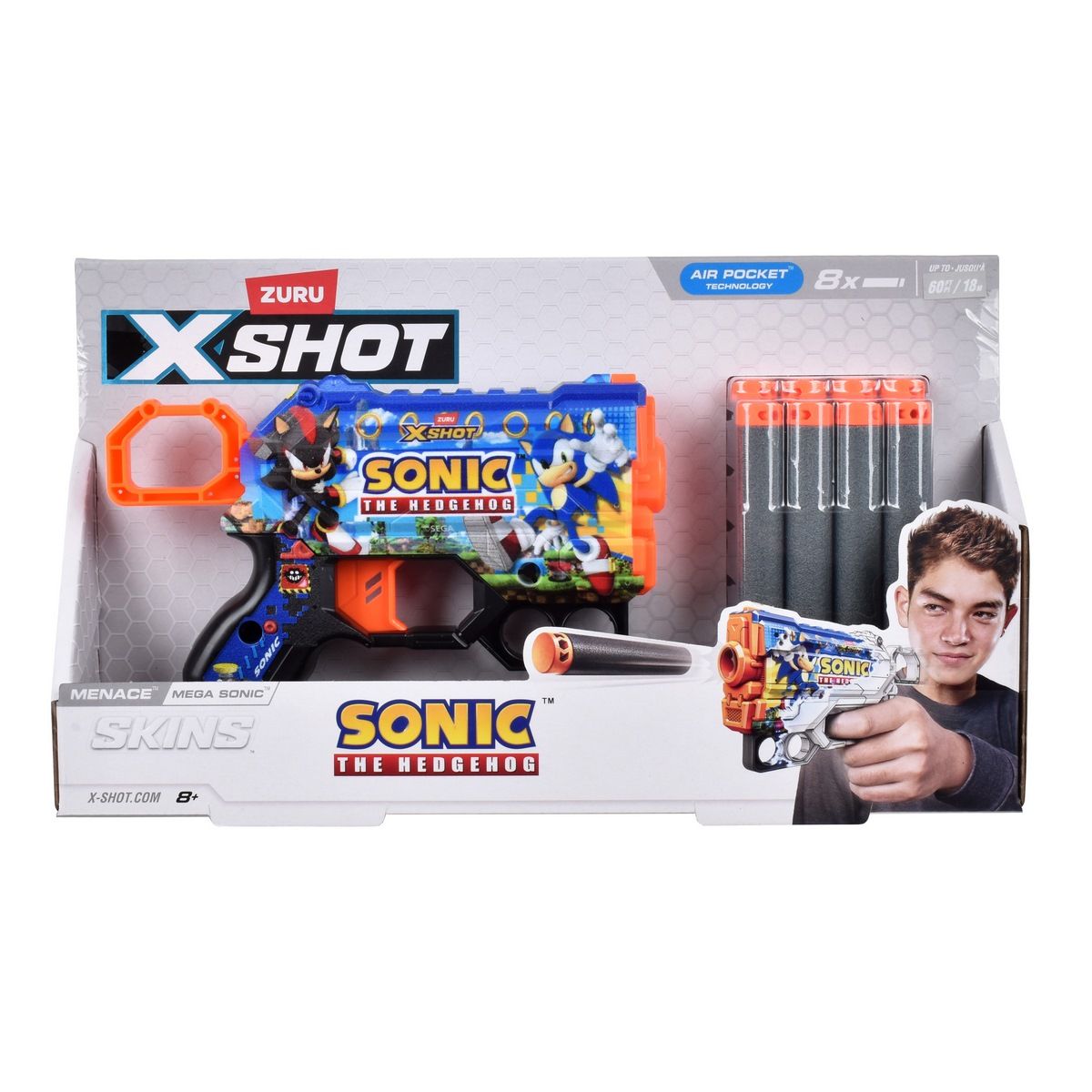 X-SHOT - Lanzador de dardos X SHOT Skin Menace colección mega