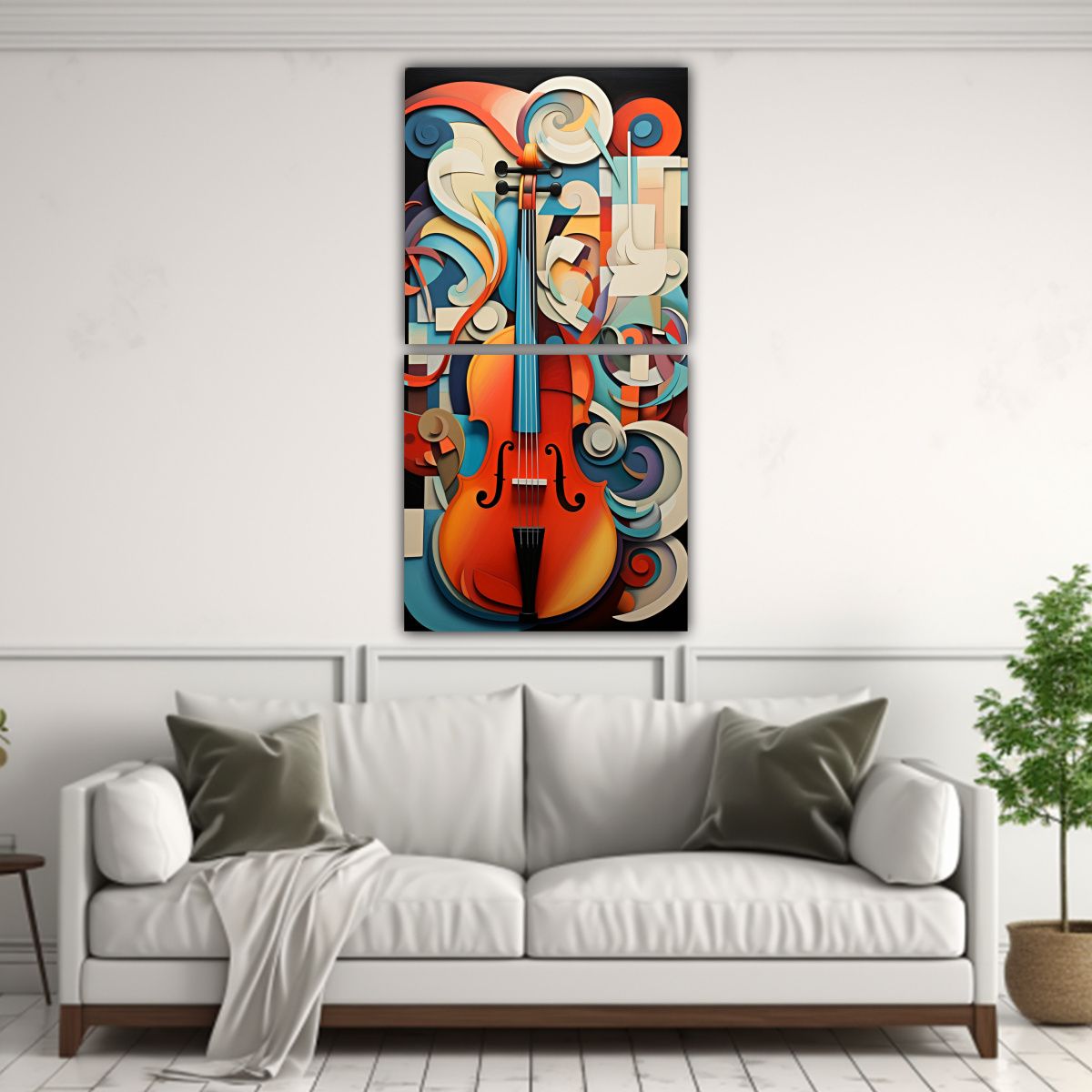 GENERICO - Pinturas Temáticas De Arte Abstracto Y Música 70x140 Cm