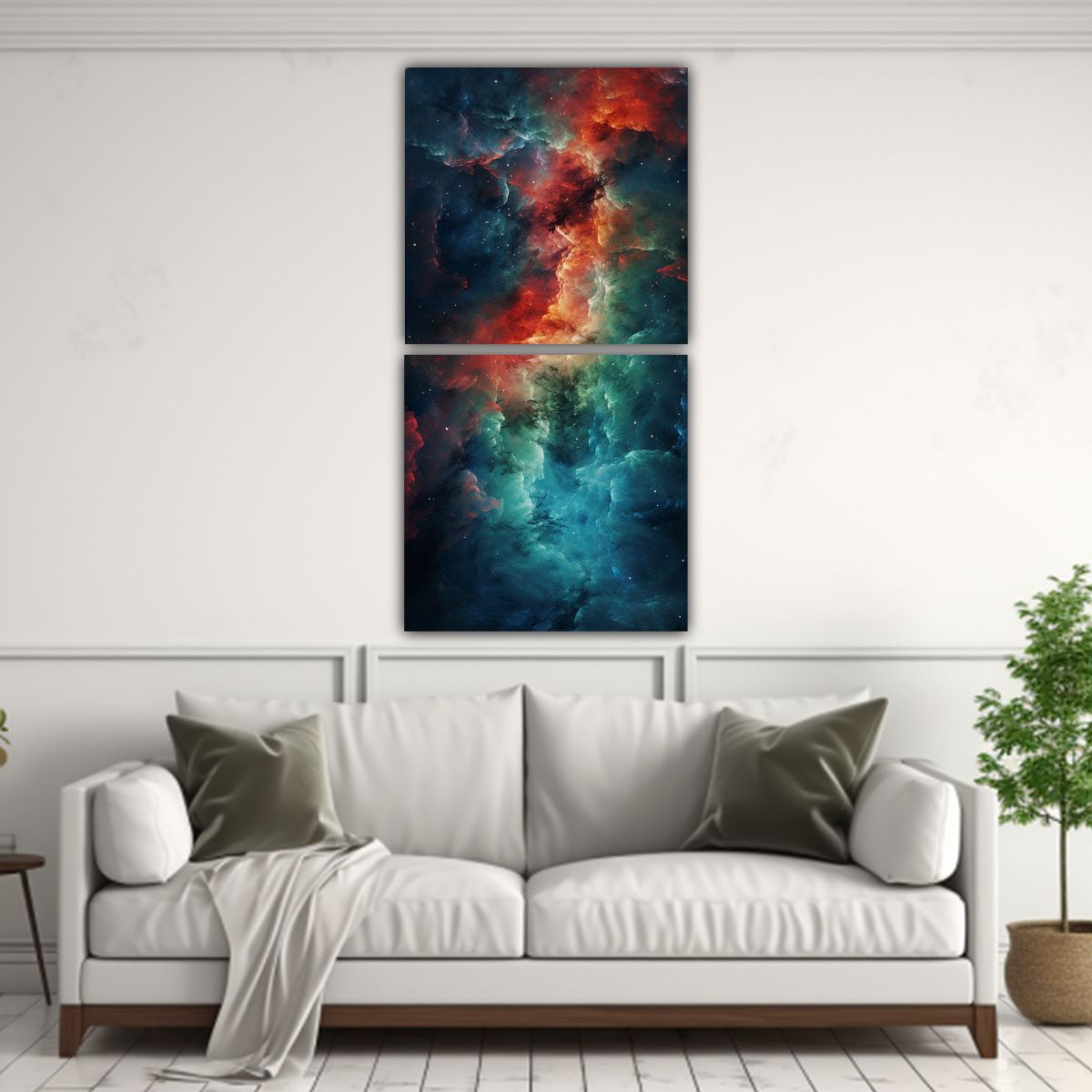 GENERICO - Pinturas Decorativas De La Abstracción Cósmica 70x140 Cm