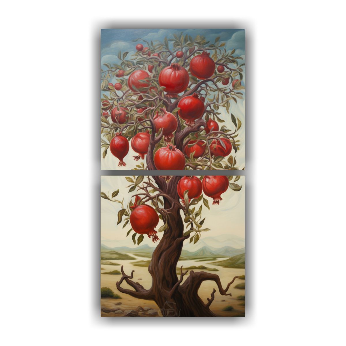 GENERICO - Pintura Abstracta De Gran Detalle En óleo 70x140 Cm