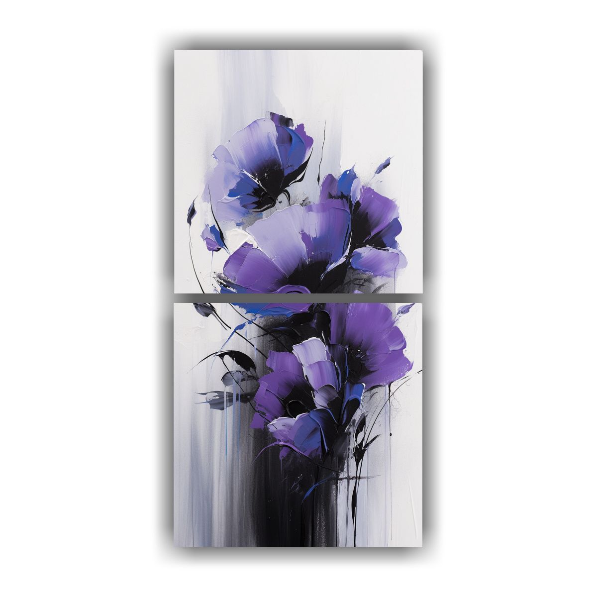GENERICO - Pintura En Lienzo Detalles Intrincados Flores 70x140 Cm