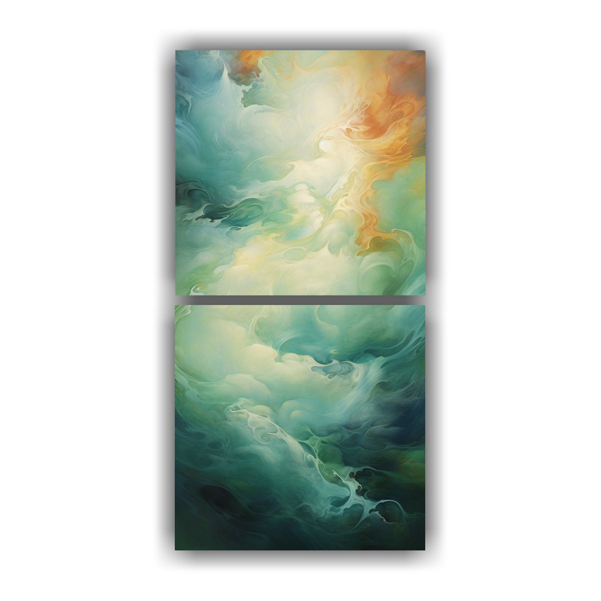 GENERICO - Pinturas Abstractas Inspiradas En La Corriente De 70x140 Cm