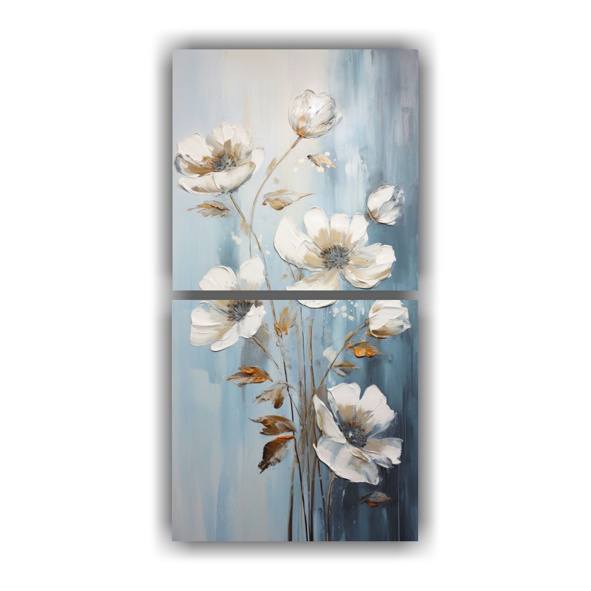 GENERICO - Dos Composiciones Minimalistas Inspiradoras De 80x160 Cm