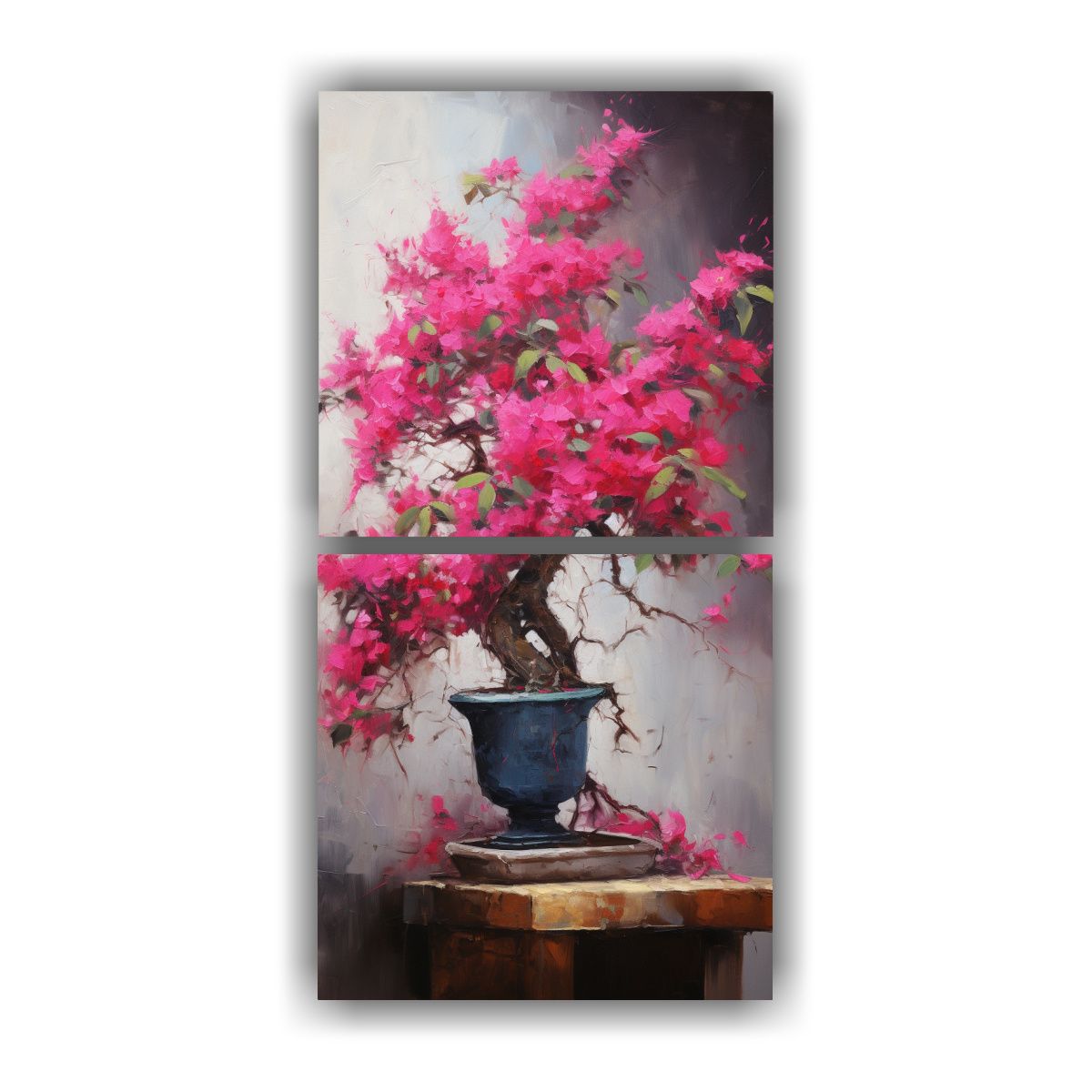 GENERICO - Pintura Abstracta De Alta Detalle De Un árbol De 80x160 Cm