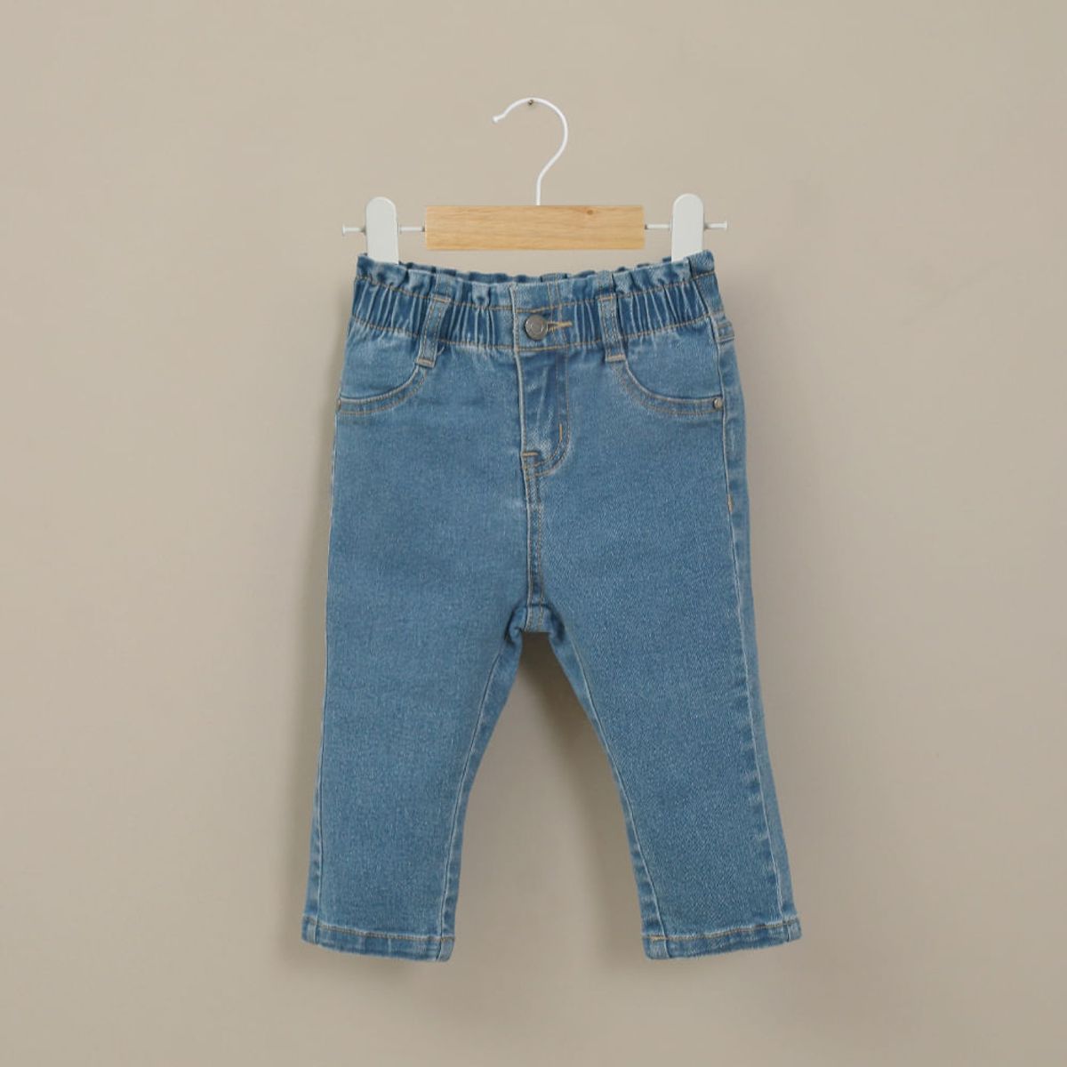 OPALINE - Jeans jogger azul de niña