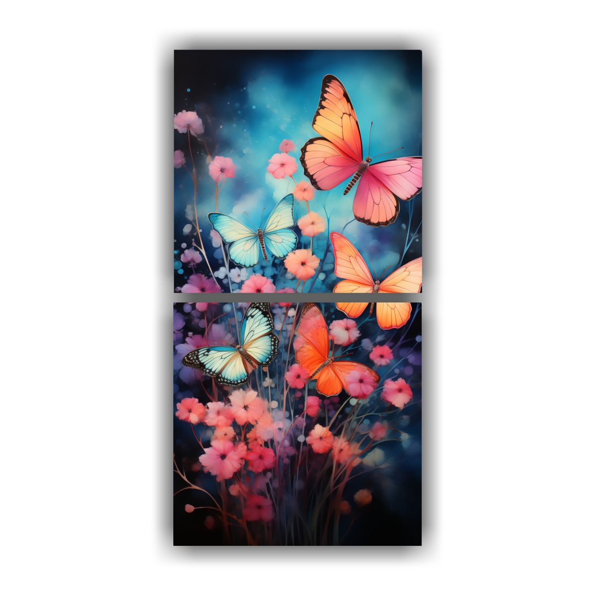 GENERICO - Cuadros Mariposas Macro Expresión Vitalidad 80x160 Cm