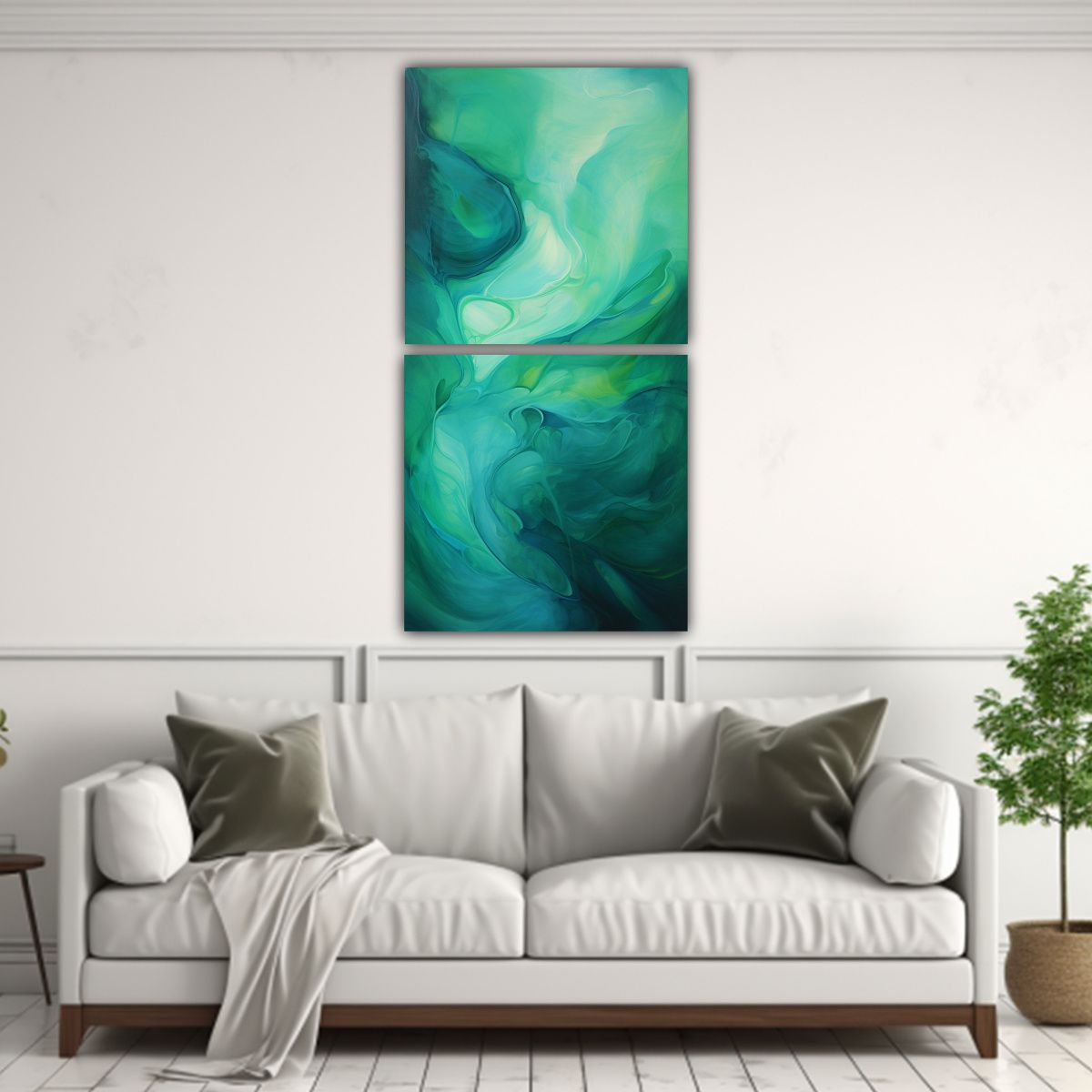 GENERICO - Cuadros De Forma Street Art Con Patrones 80x160 Cm