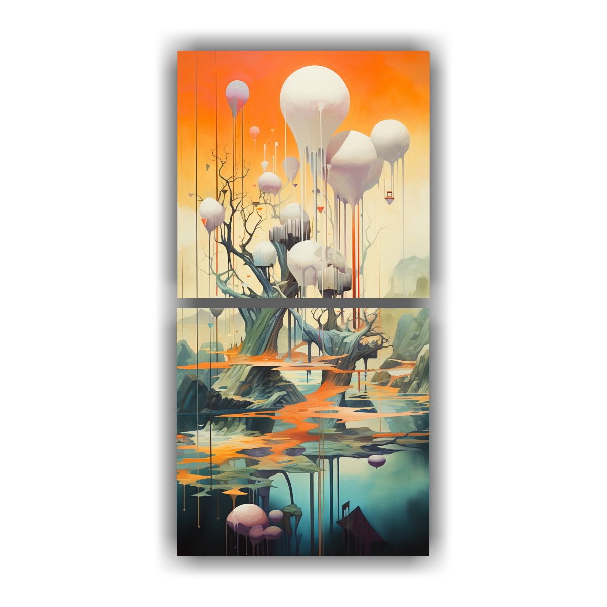 GENERICO - Pinturas Decorativas Abstractas De Ensueño Con 70x140 Cm