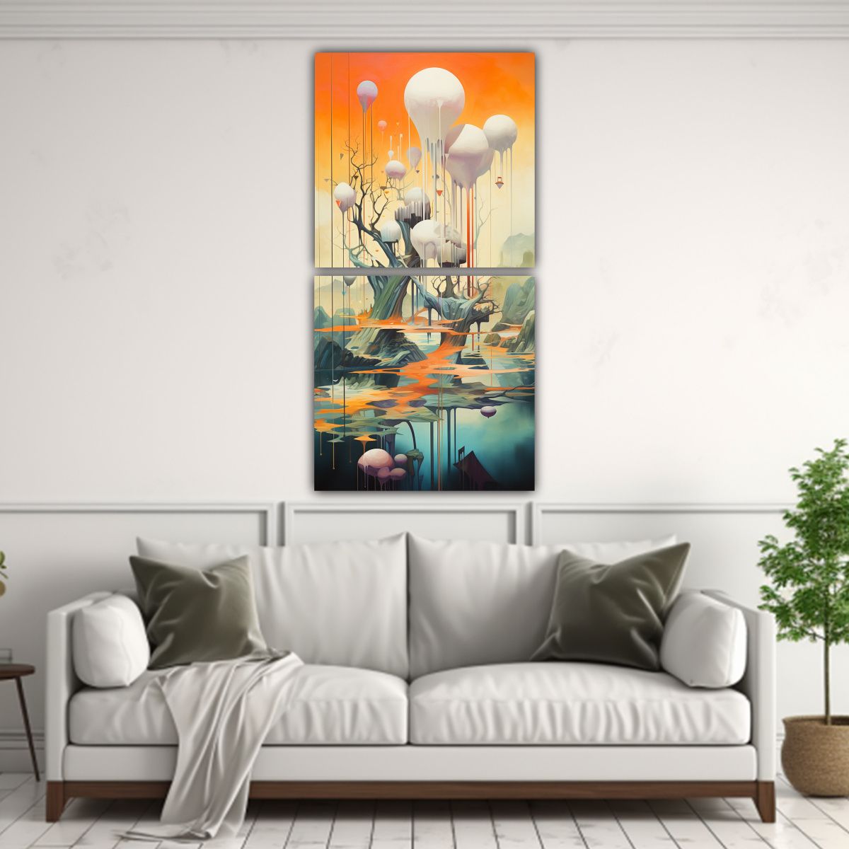 GENERICO - Pinturas Decorativas Abstractas De Ensueño Con 70x140 Cm