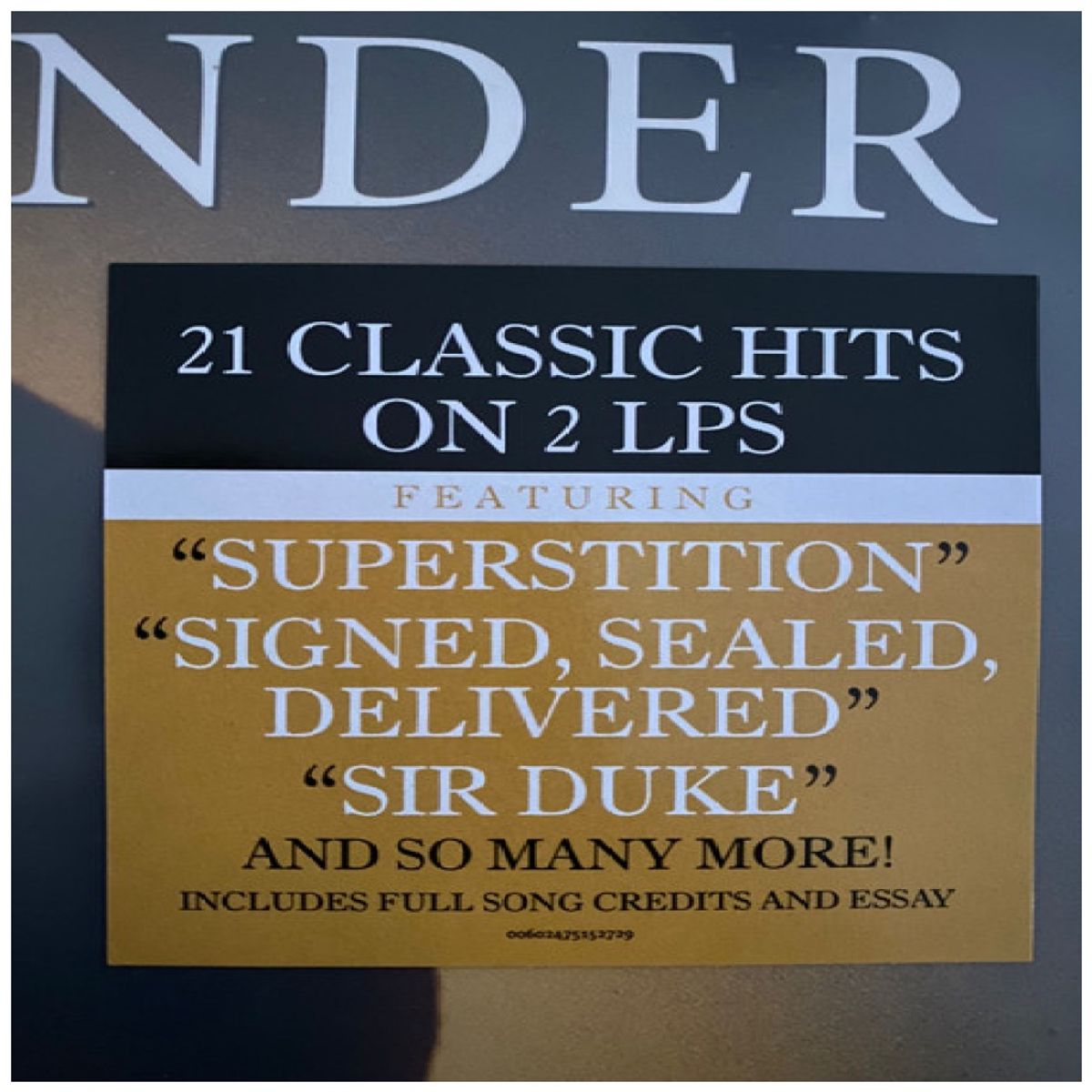 HITWAY MUSIC - STEVIE WONDER - DEFINITIVE COLLECTION 2LP - VINILO