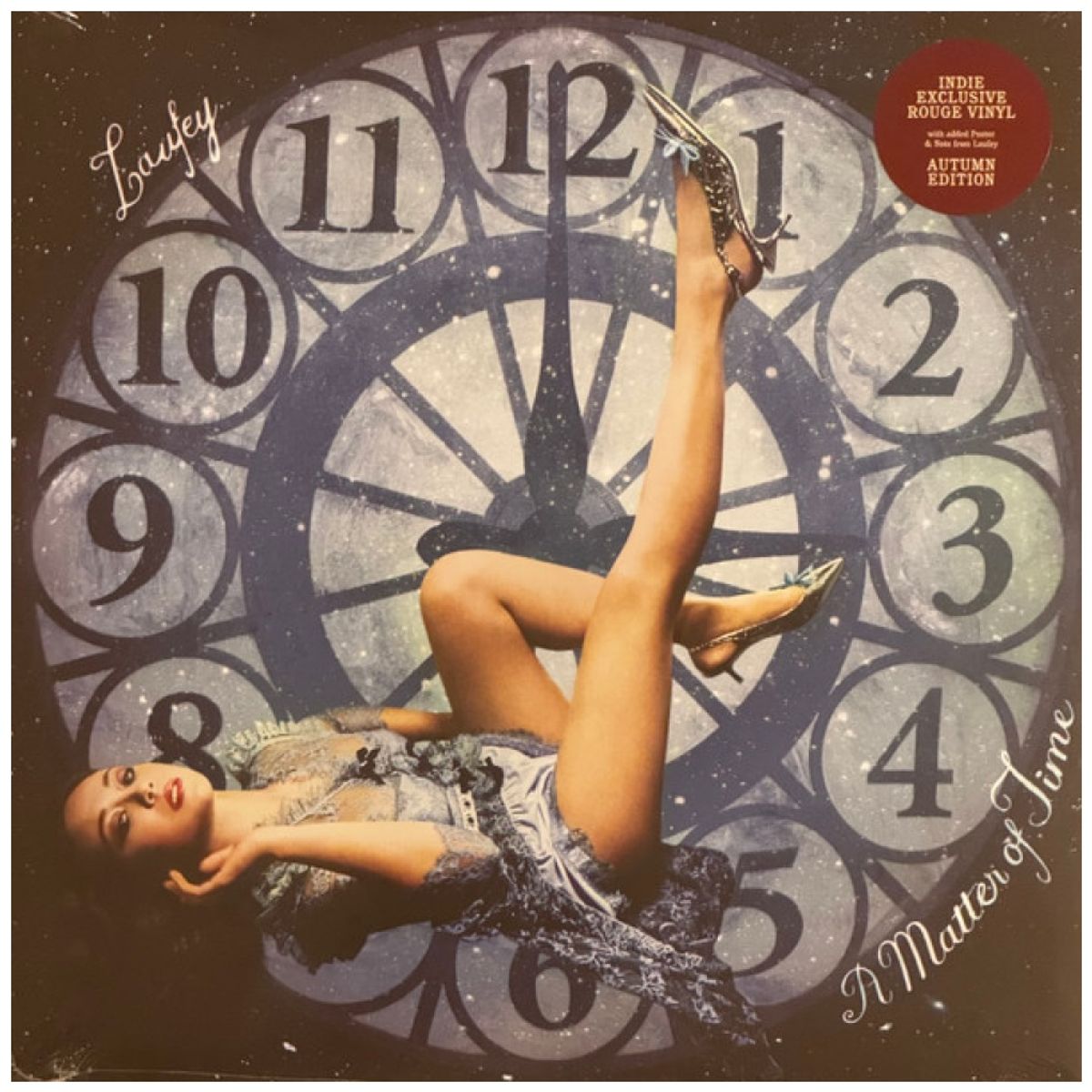 HITWAY MUSIC - LAUFEY - A MATTER OF TIME INDIE EXCLUSIVE AUTUMN EDITION ROUGE VINYLWITH BONUS 7 VINYL PHOTO CARD - VINILO